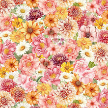 Load image into Gallery viewer, Timeless Treasures - Happy Place - Packed Flowers - 1/2 YARD CUT
