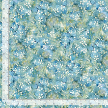 Load image into Gallery viewer, Timeless Treasures - Forest Whisper - Blue Tonal Floral - 1/2 YARD CUT
