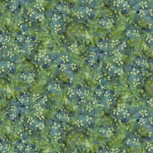 Load image into Gallery viewer, Timeless Treasures - Forest Whisper - Green Tonal Floral - 1/2 YARD CUT
