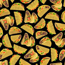 Load image into Gallery viewer, Timeless Treasures - Comfort Food - Delicious Hard Shell Tacos - 1/2 YARD CUT
