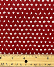 Load image into Gallery viewer, Wilmington Prints - Hearts Anthem - Red Stars All Over - 1/2 YARD CUT
