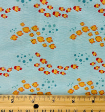 Load image into Gallery viewer, Paintbrush Studio - Marine Marvels - Swimming Fish - 1/2 YARD CUT
