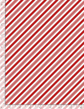 Load image into Gallery viewer, Timeless Treasures - Candy Cane Diagonal Stripes - 1/2 YARD CUT
