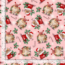 Load image into Gallery viewer, Timeless Treasures - Holiday Favorites - Holiday Cats - 1/2 YARD CUT
