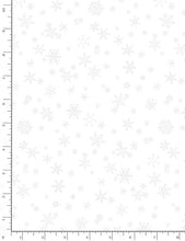 Load image into Gallery viewer, Timeless Treasures - Whiteout Snowflakes - 1/2 YARD CUT
