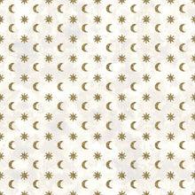 Load image into Gallery viewer, In the Beginning - The Sun, the Moon &amp; the Stars - Sun and Moon Small - 1/2 YARD CUT
