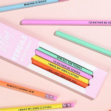 Load image into Gallery viewer, KATM Sewing Themed Pencil Set
