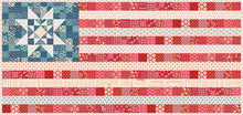 Load image into Gallery viewer, Americana Oh Beautiful Flag Runner &amp; Amber Waves Mini Quilt Kit
