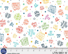 Load image into Gallery viewer, P&amp;B Textiles - Love, Teach, Inspire - Inspiring Quotes - 1/2 YARD CUT
