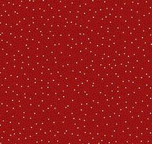 Load image into Gallery viewer, Maywood Studios - Merry Mix - Red Dots - Metallic - 1/2 YARD CUT
