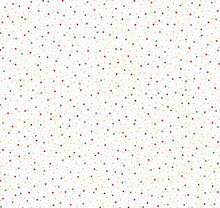 Load image into Gallery viewer, Maywood Studios - Merry Mix - White Dots - Metallic - 1/2 YARD CUT
