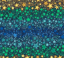 Load image into Gallery viewer, Andover Prints - Makower UK - Orbit - Ombre Star - 1/2 YARD CUT
