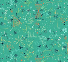 Load image into Gallery viewer, Andover Prints - Makower UK - Orbit - Formula - Green - 1/2 YARD CUT
