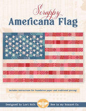 Load image into Gallery viewer, Scrappy Americana Flag Quilt Pattern
