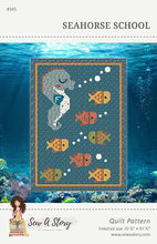 Load image into Gallery viewer, Seahorse School Quilt Pattern
