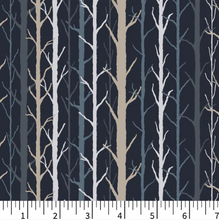 Load image into Gallery viewer, Phoebe Fabrics - Riverview - Midnight Maze - 1/2 YARD CUT
