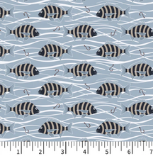 Load image into Gallery viewer, Phoebe Fabrics - Riverview - Anglers Paradise - 1/2 YARD CUT
