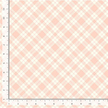 Load image into Gallery viewer, Timeless Treasures - 'Til the Cows Come Home - Bias Plaid - Blush - 1/2 YARD CUT
