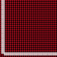 Load image into Gallery viewer, Timeless Treasures - Gnome for the Holidays - Red Check Plaid - 1/2 YARD CUT
