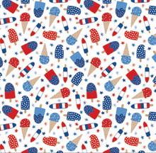 Load image into Gallery viewer, P&amp;B Textiles - Patriotic Minis - Americana Ice - 1/2 YARD CUT

