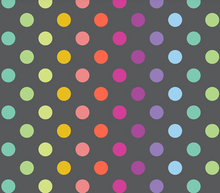 Load image into Gallery viewer, Tula Pink - True Colors Disco Poms - Carbon - 1/2 YARD CUT
