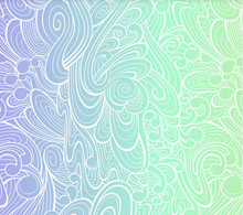 Load image into Gallery viewer, Tula Pink - Floral Reef - Rip Tide - Deep Dive - 1/2 YARD CUT
