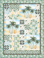 Three Breeze Quilt Kit featuring Seas & Greetings by Hoffman Fabrics