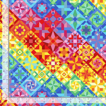 Load image into Gallery viewer, Timeless Treasures - Sew Strong - Bright Quilt Pattern - 1/2 YARD CUT

