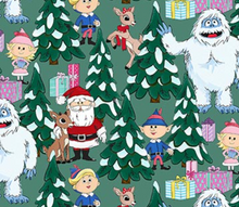 Load image into Gallery viewer, Northcott - Rudolph the Red Nosed Reindeer - Scenic - 1/2 YARD CUT
