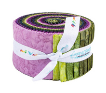 Load image into Gallery viewer, Riley Blake Expressions Batiks - Twilight Grove - 2.5" Rolie Polie
