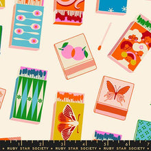 Load image into Gallery viewer, Ruby Star Society - Trinketry - Matchbooks Natural with Neon - 1/2 YARD CUT
