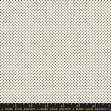 Load image into Gallery viewer, Ruby Star Society - Mystic Fable - Mini Dots - Black on Natural - 1/2 YARD CUT
