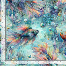 Load image into Gallery viewer, Timeless Treasures - Oceana - Rainbow Fish - 1/2 YARD CUT
