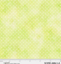 Load image into Gallery viewer, P&amp;B Textiles - Sorbet - Pin Dot - Light Lime - 1/2 YARD CUT

