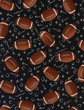 Load image into Gallery viewer, Timeless Treasures - Football Season - Tossed Footballs - 1/2 YARD CUT
