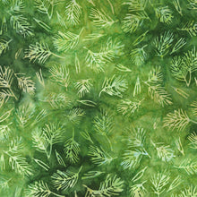 Load image into Gallery viewer, Robert Kaufman Batiks - Woodland Wonders - Evergreen Sprigs - 1/2 YARD CUT
