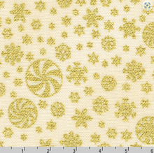 Load image into Gallery viewer, Robert Kaufman - Holiday Flourish Peppermint Twist - Snowflakes - Vanilla  - 1/2 YARD CUT
