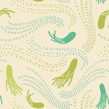 Load image into Gallery viewer, Art Gallery Fabrics - Sirena - Calamar Citron - 1/2 YARD CUT
