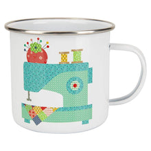 Load image into Gallery viewer, Lori Holt Sew Happy Enamel Mug
