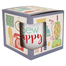 Load image into Gallery viewer, Lori Holt Sew Happy Enamel Mug
