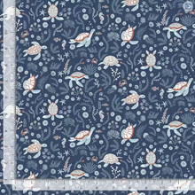 Load image into Gallery viewer, Dear Stella - Shell We Dance? - Turtley Cool - 1/2 YARD CUT
