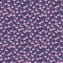 Load image into Gallery viewer, Dear Stella - Birds of a Feather - Party Like a Flockstar - Navy - 1/2 YARD CUT
