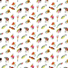 Load image into Gallery viewer, Dear Stella - Get Your Ducks in a Row - Off the Hook - White 1/2 YARD CUT

