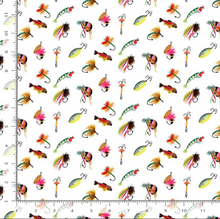 Load image into Gallery viewer, Dear Stella - Get Your Ducks in a Row - Off the Hook - White 1/2 YARD CUT
