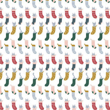 Load image into Gallery viewer, Dear Stella - Sweater Weather - Kitty Stockings - 1/2 YARD CUT
