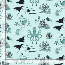 Load image into Gallery viewer, Dear Stella - Seafarer - Octopus Toile - 1/2 YARD CUT
