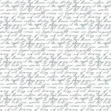 Load image into Gallery viewer, Dear Stella - White Script - 1/2 YARD CUT

