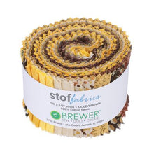 Load image into Gallery viewer, Stof - Gold Brown - 2 1/2" strip roll (20 pieces)
