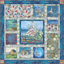 Load image into Gallery viewer, Seaside Summer Quilt Kit by 3 Wishes Fabric
