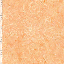 Load image into Gallery viewer, Timeless Treasures - Tonga Batik Pastels Pretty Floral - Peach - 1/2 YARD CUT
